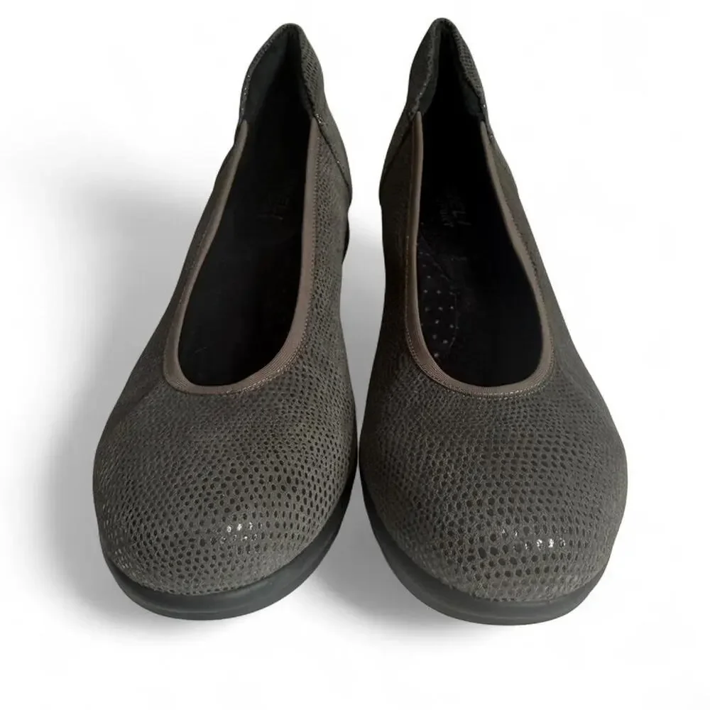 Vaneli Sport Donia Grey Ballet‎ Wedge Flats Comfort Chic Minimal Sz 10